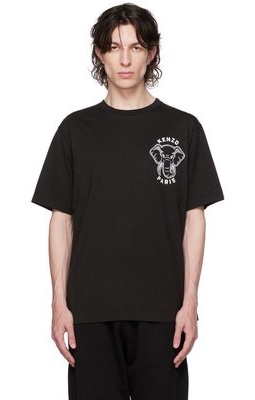 Kenzo Black Kenzo Paris Varsity Jungle Elephant T-Shirt