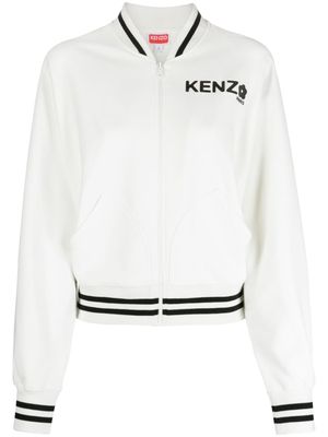 Kenzo Boke Flower 2.0-print bomber jacket - White