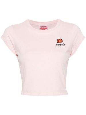 Kenzo Boke Flower-appliqué T-shirt - Pink