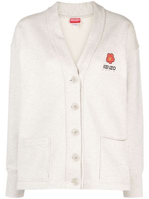 Kenzo Boke Flower cotton-blend cardigan - Neutrals