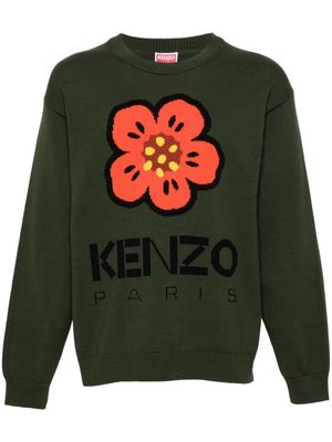 Kenzo Boke Flower cotton jumper - Green
