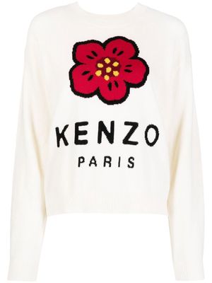 Kenzo Boke Flower crew neck jumper - White