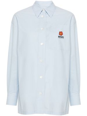 Kenzo Boke Flower logo-embroidered shirt - Blue