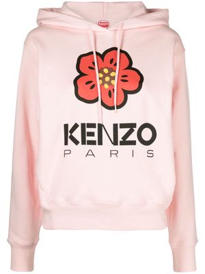 Kenzo Boke Flower logo-print hoodie - Pink
