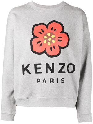 Kenzo Boke flower logo-print sweatshirt - Grey