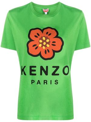 Kenzo Boke Flower logo-print T-shirt - Green