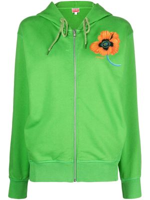Kenzo Boke Flower-print hoodie - Green