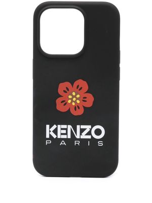 Kenzo Boke Flower-print iPhone 15 Pro case - Black