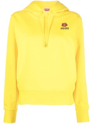 Kenzo Bone Flower drawstring hoodie - Yellow