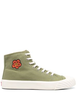 Kenzo Bone Flower high-top sneakers - Green