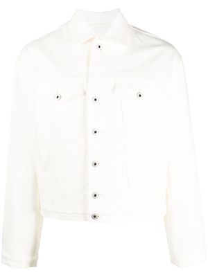 Kenzo boxy-fit denim jacket - White