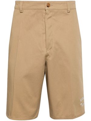 Kenzo button-up chino shorts - Brown