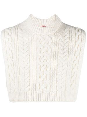 Kenzo cable-knit cropped vest - Neutrals