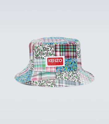 Kenzo Checked cotton and silk bucket hat