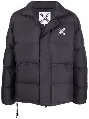 Kenzo chest logo-print jacket - Black
