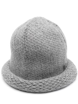 Kenzo chunky-knit wool hat - Grey