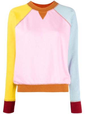 Kenzo colour-block cotton sweatshirt - Pink