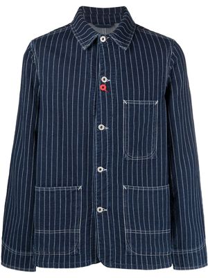 Kenzo contrasting-stitch denim jacket - Blue