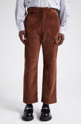 KENZO Corduroy Cargo Pants in 90- Dark Brown