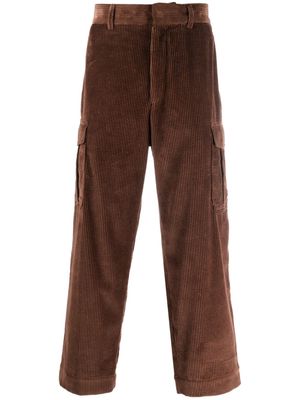 Kenzo cotton corduroy cropped trousers - Brown