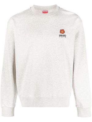 Kenzo cotton embroidered-logo sweatshirt - Grey