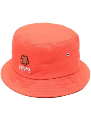 Kenzo cotton logo-embroidered bucket hat - Orange