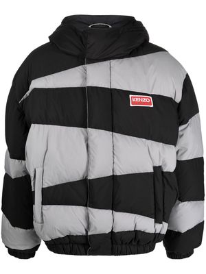 Kenzo Dazzle Stripe padded jacket - Black