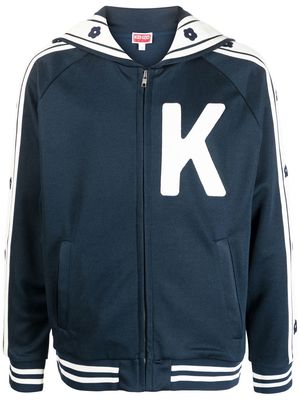 Kenzo elephant-print varsity jacket - Blue