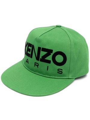 Kenzo embroidered-logo flat-peak cap - Green
