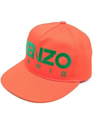 Kenzo embroidered-logo flat-peak cap - Orange