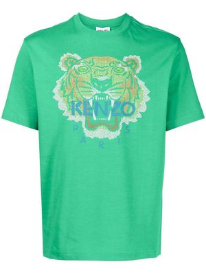 Kenzo embroidered-logo T-shirt - Green