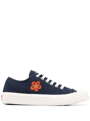 Kenzo embroidered low-top sneakers - Blue