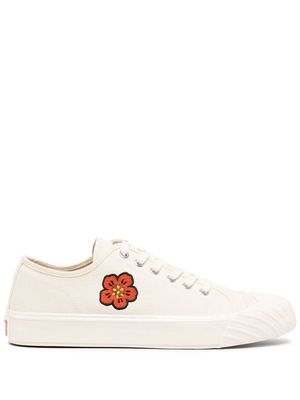 Kenzo embroidered-motif low-top sneakers - White