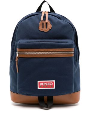 Kenzo Explore logo-patch backpack - Blue