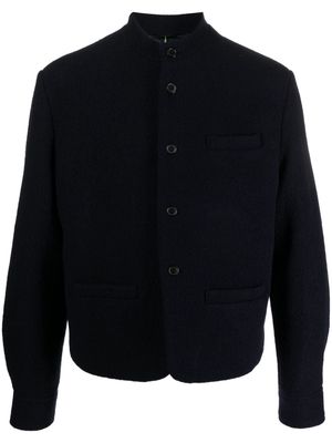 Kenzo felted wool shirt jacket - Blue
