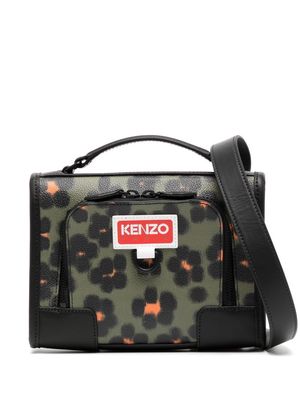 Kenzo floral-print crossbody bag - Black