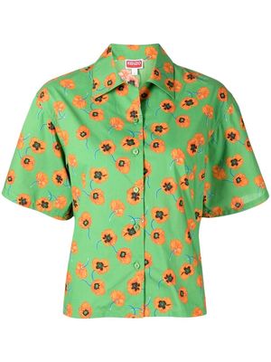Kenzo floral-print short-sleeve shirt - Green