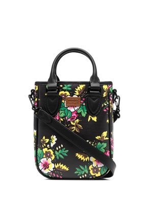 Kenzo floral-print tote bag - Black