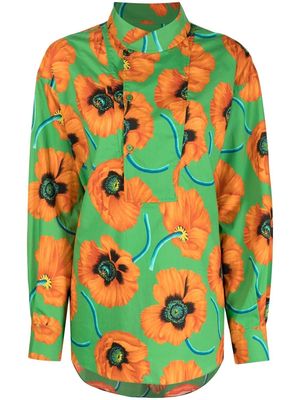 Kenzo floral pullover blouse - Green