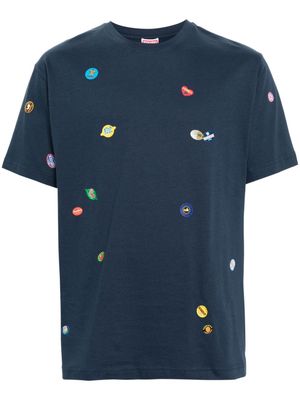 Kenzo Fruit Stickers cotton T-shirt - Blue