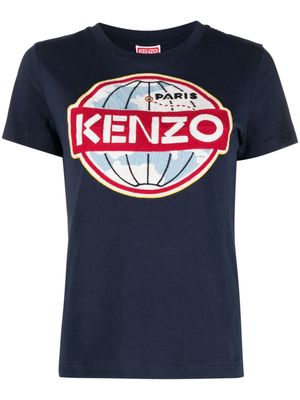 Kenzo graphic-print organic cotton T-shirt - Blue