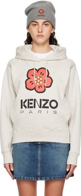 Kenzo Gray Kenzo Paris 'Boke Flower' Hoodie