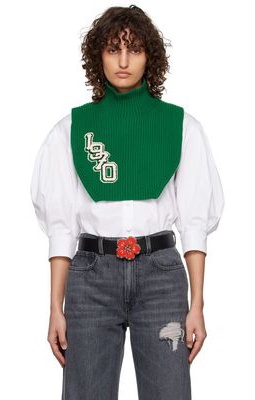 Kenzo Green College Patch Stole