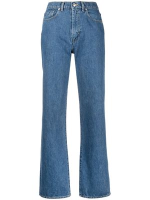 KENZO high-rise straight-leg jeans - Blue