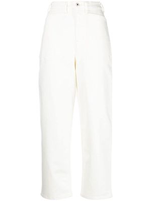 Kenzo high-rise straight-leg jeans - White