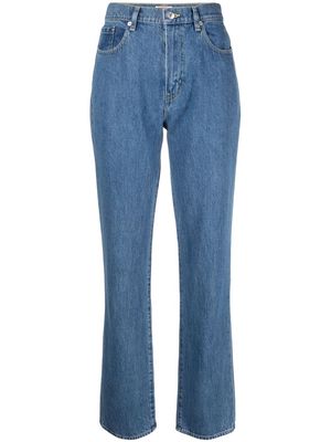 Kenzo high-waist straight leg jeans - Blue