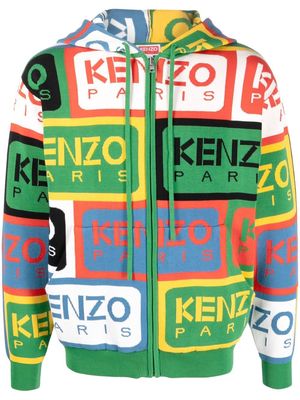 Kenzo intarsia-logo knitted jumper - Green