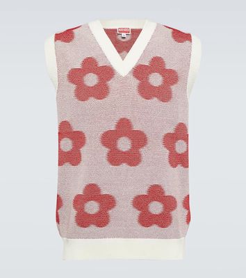 Kenzo Jacquard cotton sweater vest