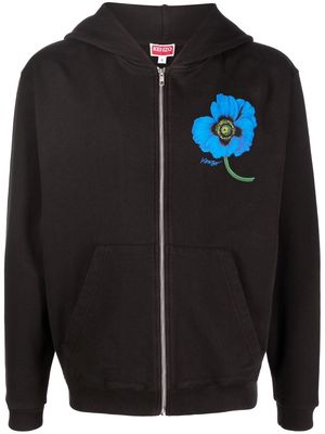 Kenzo 'Kenzo Poppy' graphic-print hoodie - Black