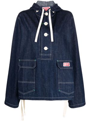 Kenzo Kenzo Sailor denim hooded jacket - Blue